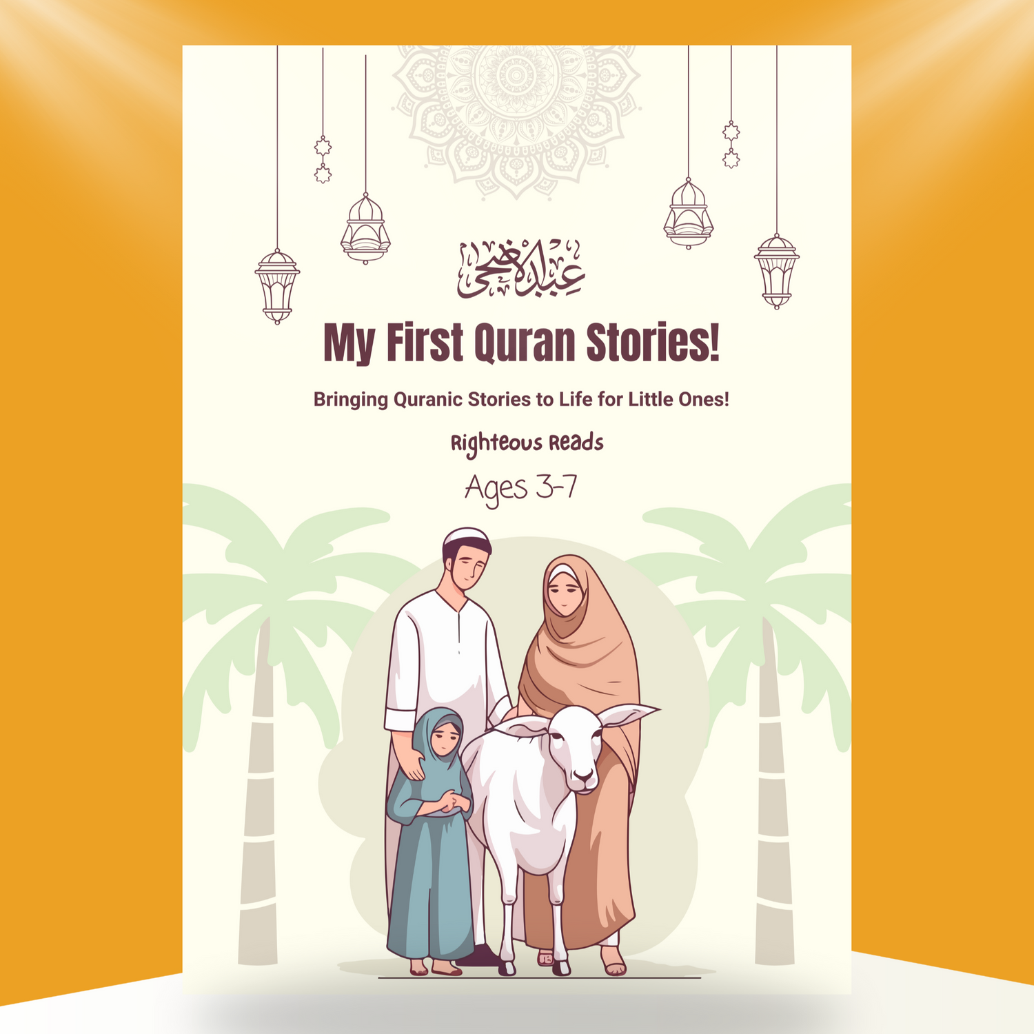 Cover of the book on a stand